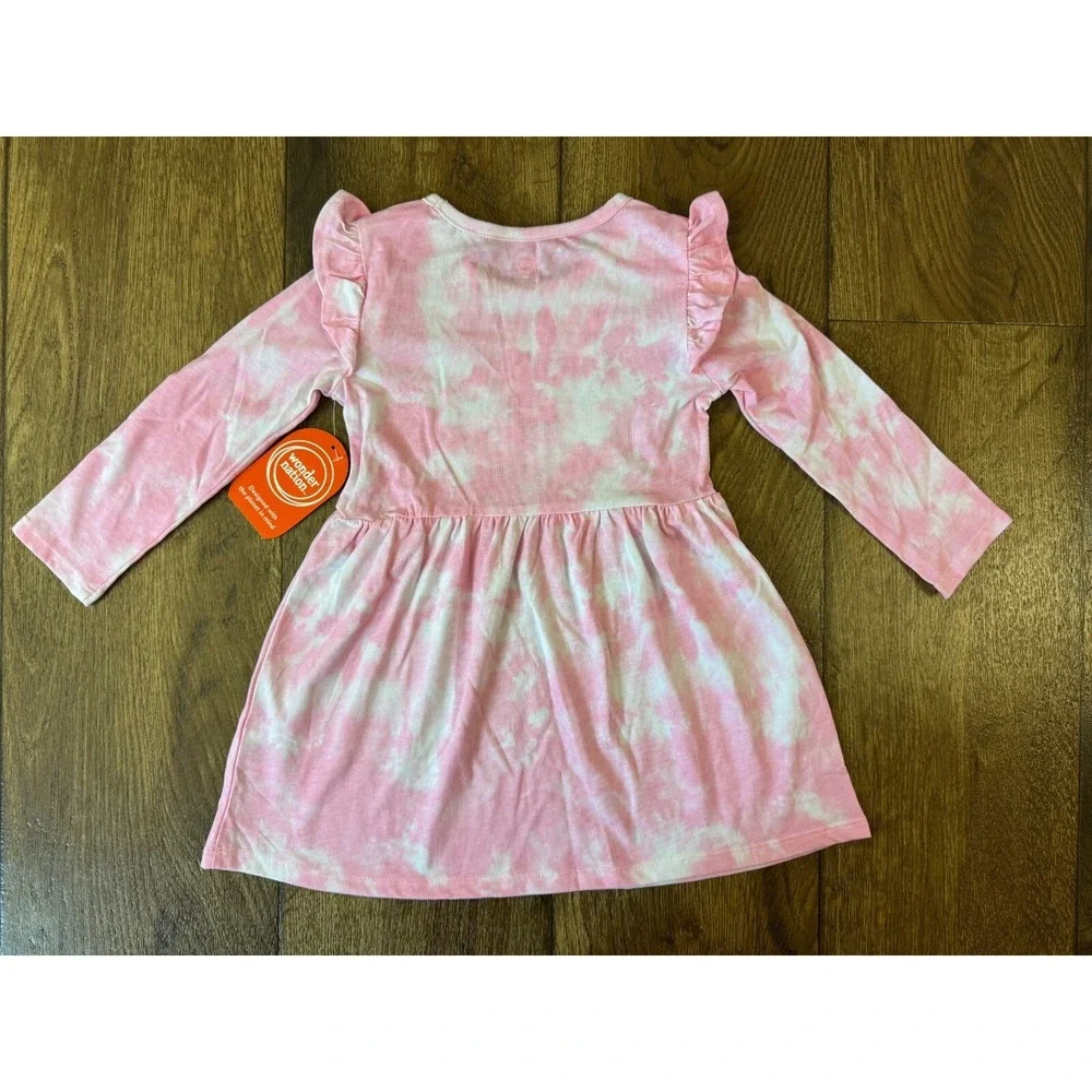 Valentine's Day Girls 3T Dress Long‎ Sleeve YOU ARE SO LOVED Outfit Tie Dye Pink